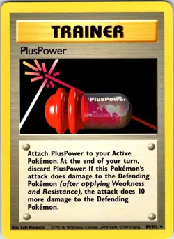 Pokemon | Base Set | PlusPower | 084/102 | Normal | NM - Image 1