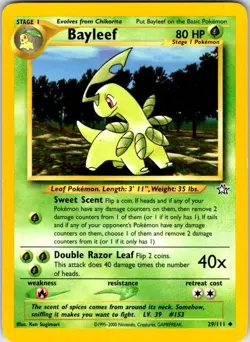 Pokemon | Neo Genesis | Bayleef (29) | 029/111 | Unlimited | NM - Image 1