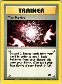 Pokemon | Gym Challenge | Max Revive | 117/132 | Unlimited | NM - Image 1