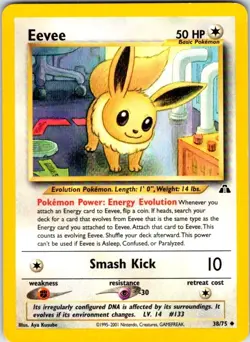 Pokemon | Neo Discovery | Eevee | 38/75 | Unlimited | NM - Image 1