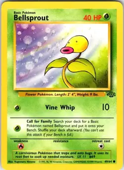 Pokemon | Jungle | Bellsprout | 49/64 | Unlimited | NM - Image 1