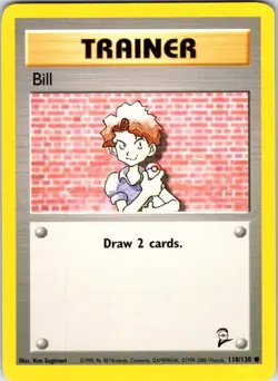 Pokemon | Base Set 2 | Bill | 118/130 | Normal | NM - Image 1