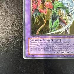 Yugioh Elemental Hero Flame Wingman TLM-EN035 Ultimate 1st Ed Silver Stamp UDE - Image 4