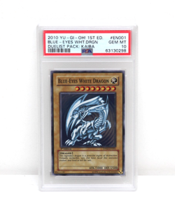 YuGiOh 2010 Blue-Eyes White Dragon PSA 10 GEM MINT 1st Edition Super DPKB-EN001 - Image 1