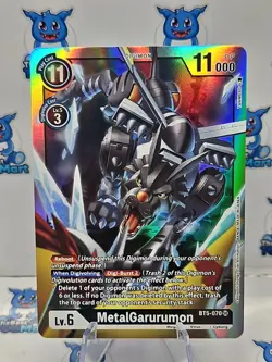 Digimon Card Game MetalGarurumon BT5-070 SR NM - Image 1