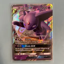 Espeon GX - 61/149 - Sun Moon Base Set Pokemon TCG Ultra Rare HOLO Card - Image 1