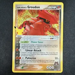 Pokemon TCG Team Magma's Groudon 9/95 Celebrations Classic Collection Holo Card - Image 1
