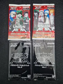Union Arena Set Of 4 Boosters Sealed cards Promo Foil And tournament - Image 1