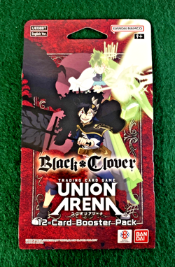 Black Clover Union Arena Card Game Sleaved Booster Pack New Factory Sealled - Image 1