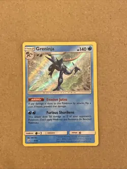 Pokemon 2019 Greninja Detective Pikachu Holo Holographic Card 9/18 Rare Foil - Image 1