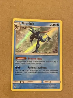 Pokemon 2019 Greninja Detective Pikachu Holo Holographic Card 9/18 Rare Foil - Image 2