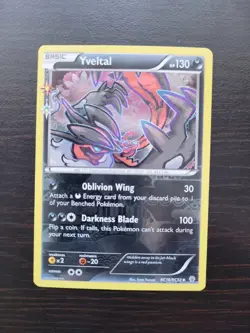 Yveltal RC16/RC32 Evolutions Radiant Collection Holo Uncommon Pokemon Card NM - Image 1