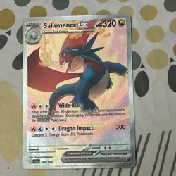 1 Card - Pokemon TCG Salamence EX 187/159 From The Journey Together Series - Image 1