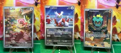 Lot Of 3 Mega Evolution Character Rare Pokemon Cards - Image 1