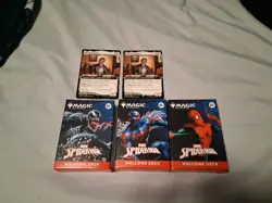 MAGIC THE GATHERING NYCC 2025 SPIDER-MAN WELCOME DECK SET OF 3 WITH PROMO CARD/s - Image 1
