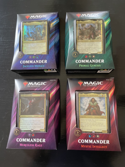 Magic the Gathering Case of all 4 Factory-sealed 2019 Commander Decks - Image 1