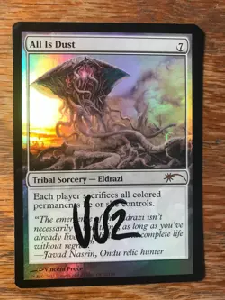 Magic the Gathering MTG foil All is Dust Grand Prix Promo signed by Artist NM - Image 2