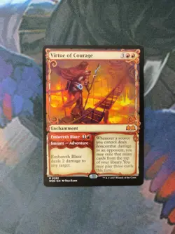 Virtue of Curage - Showcase | 7% Off 2+ | Wilds of Eldraine | NM MTG - Image 1