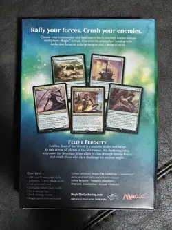 MTG 2017 Feline Ferocity Commander Deck Factory Sealed Magic Gathering English - Image 2