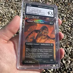 MTG Gollum, Patient Plotter Lord of the Rings Foil CGC 9.5 Low Pop - Image 1