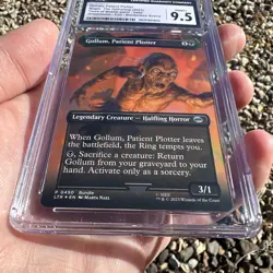 MTG Gollum, Patient Plotter Lord of the Rings Foil CGC 9.5 Low Pop - Image 2