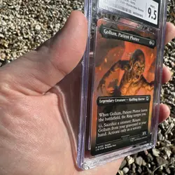 MTG Gollum, Patient Plotter Lord of the Rings Foil CGC 9.5 Low Pop - Image 3