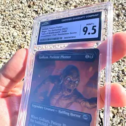 MTG Gollum, Patient Plotter Lord of the Rings Foil CGC 9.5 Low Pop - Image 4