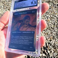 MTG Gollum, Patient Plotter Lord of the Rings Foil CGC 9.5 Low Pop - Image 5