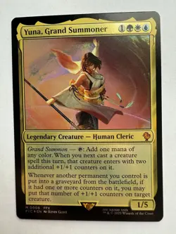 1x Foil Yuna, Grand Summoner - Commander: FINAL FANTASY - NM - MTG - Image 1