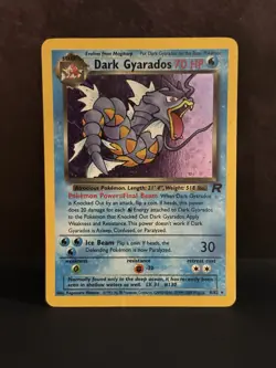 Pokemon TCG Dark Gyarados Holo - Team Rocket 2000 Vintage WOTC - Rare 8/82 - Image 1