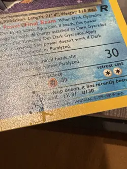 Pokemon TCG Dark Gyarados Holo - Team Rocket 2000 Vintage WOTC - Rare 8/82 - Image 4
