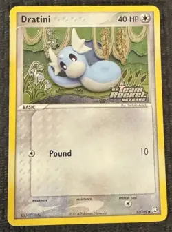 Pokemon TCG Dratini 52/109 EX Team Rocket Returns Holo Stamped 2004 NM/LP - Image 1