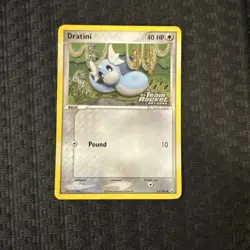 Pokemon TCG Dratini 52/109 EX Team Rocket Returns Holo Stamped 2004 NM/LP - Image 2