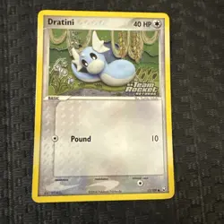 Pokemon TCG Dratini 52/109 EX Team Rocket Returns Holo Stamped 2004 NM/LP - Image 3