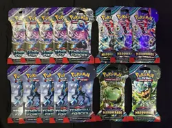 Pokemon TCG Twilight Masquerade / Temporal Forces Lot Of 15. New Sealed. - Image 1