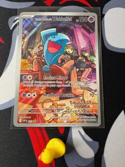 Pokemon TCG Team Rocket's Wobbuffet SVP203 Pokemon Center Stamped Promo - Image 1
