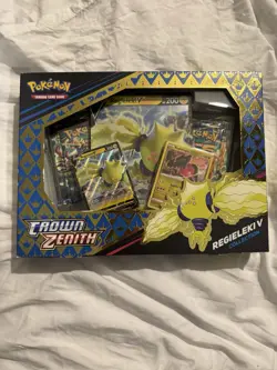 Pokemon TCG Regieleki V Crown Zenith Collection Box New Sealed 820650851834 - Image 1