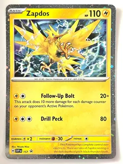 Zapdos SVP 157 Black Star Promo Holo - Surging Sparks Pokemon TCG - Near Mint NM - Image 1