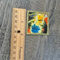 Vintage 1999 Artbox Pokemon Sticker Bulbasaur Pikachu G11 Gold Series 1 Holo - Image 5