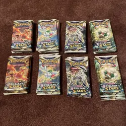 Pokemon Sword & Shield Brilliant Stars - Sealed Booster Packs - Lot of 36 - Image 1
