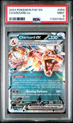 2024 Pokemon Charizard ex - Paldean Fates - 054/091 - PSA 9 MINT - Image 2