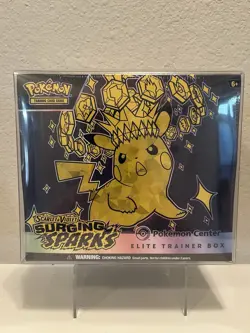 Pokemon Surging Sparks Elite Trainer Box ETB Pokemon Center Exclusive - SEALED - Image 1