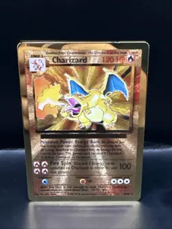 Pokemon Charizard Gold Metal TCG Celebrations Promo - Image 2