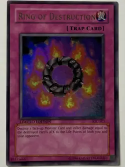 Yu-Gi-Oh! Ring Of Destruction IOC-SE3 Limited Edition Ultra Rare Lightly Played - Image 1