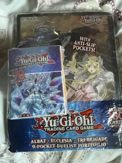 Yu-Gi-Oh Konami Albaz/Ecclesia Tri-Brigade Binder and Deck Box - Image 1