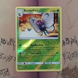 Butterfree 3/147 Burning Shadows Reverse Holo NM Pokemon Card English - Image 1