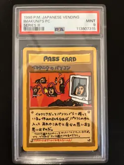 Pokemon PSA 9 MINT Imakuni's PC 1998 Vending Series 3 Japanese Promo Card - Image 1