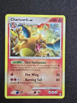 Pokemon TCG Charizard LV.60 Platinum Arceus Holo Rare Card 1/99 - Image 1