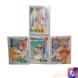 Set 4 Misty Pikachu Pokemon Anime Collection TOP SUN Card Vintage Nintendo Japan - Image 1
