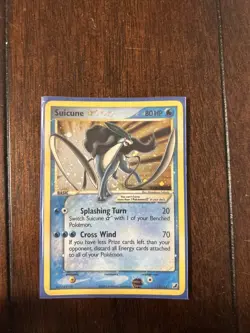 Pokemon Suicune Gold Star Unseen Forces Ultra Rare Holo Card #115 - Image 1